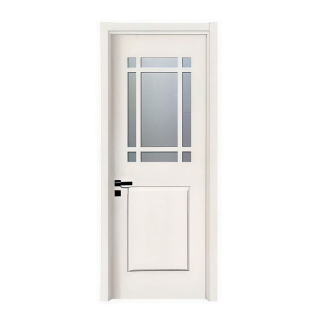 Factory Wholesale In-Stock Frosted Glass Interior Wood Doors For Global Distributors