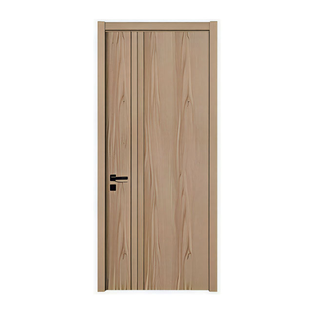 Factory Wholesale Simple Vertical Groove Veneer Paint-Free Interior Wood Door