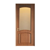Wholesale Arched Glass Insert Solid Wood Composite Interior Door for Bedroom & Hotel Projects Factory Direct 