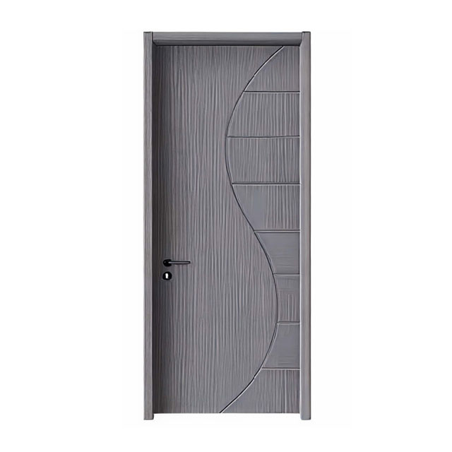 Factory Wholesale PVC Interior Room Door Anti‑Deformation PVC Door For Humid Climate