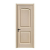 Custom Light Oak Grain MDF Veneer Door Door with Arch Recessed Panels for Residential Project