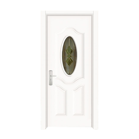 Decorative Glass Steel Interior Door White Embossed Steel Room Door Wholesale Manufacturer