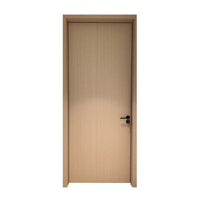 Modern Minimalist Flush Wood Veneer Interior Door Custom Bedroom Composite Wooden Door Factory