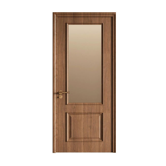 High Quality Factory Wholesale Waterproof Hotel & Apartment Interiors with Our Wood-Glass Composite Door 