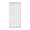 6 Panel White Primed Shaker Door Molded MDF Interior Exterior Door For USA Canada Project