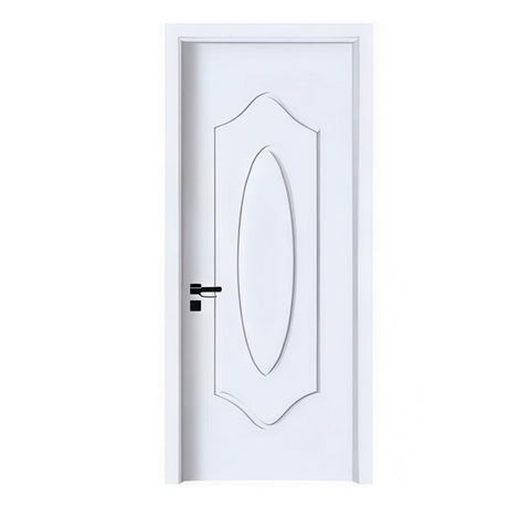 Factory Direct White Solid Composite Room Door Classic Oval Carving Interior Door