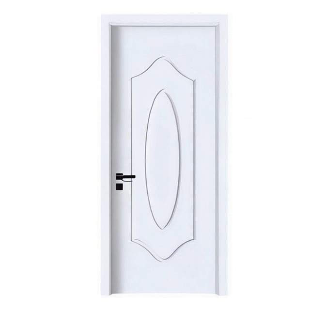 Factory Direct White Solid Composite Room Door Classic Oval Carving Interior Door