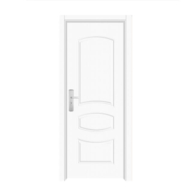 White Curved Embossed Steel Wooden Door European Style Raised Panel Steel Door Factory 