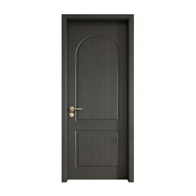  Vintage Black Interior Wooden Door, Custom Color Paint Room Door Wholesale