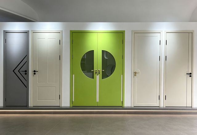 Multi-style Baking Paint Interior Wood Door Samples