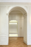 French Arch Millwork & Walk-in Closet