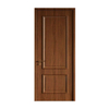 Factory Direct Traditional Style Dark Brown Wooden Door with Metal Handle for Villa Hotel Room