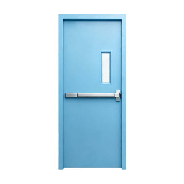 China Factory Security Door Manufacture Customize Fire Door Emergency Exit Strong Metal High Performance UL Certificate Fire Rating Doors With Glass 