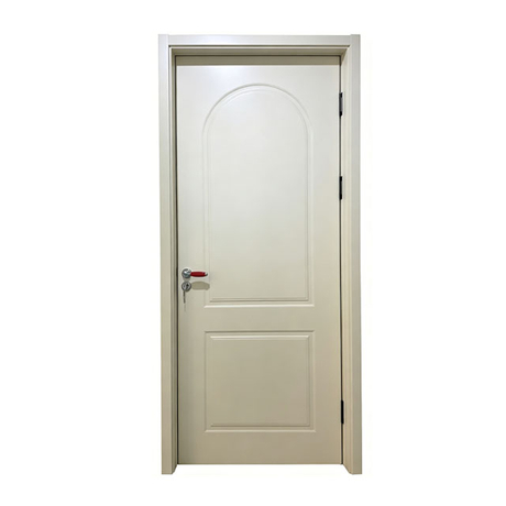 European White Primer Door, With Arch Recessed Molding Composite Bedroom Door, Custom Size For Wholesale & Projects