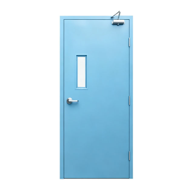 China Factory Security Door Manufacture Customize Fire Door Emergency Exit Strong Metal High Performance UL Certificate Fire Rating Doors With Glass 